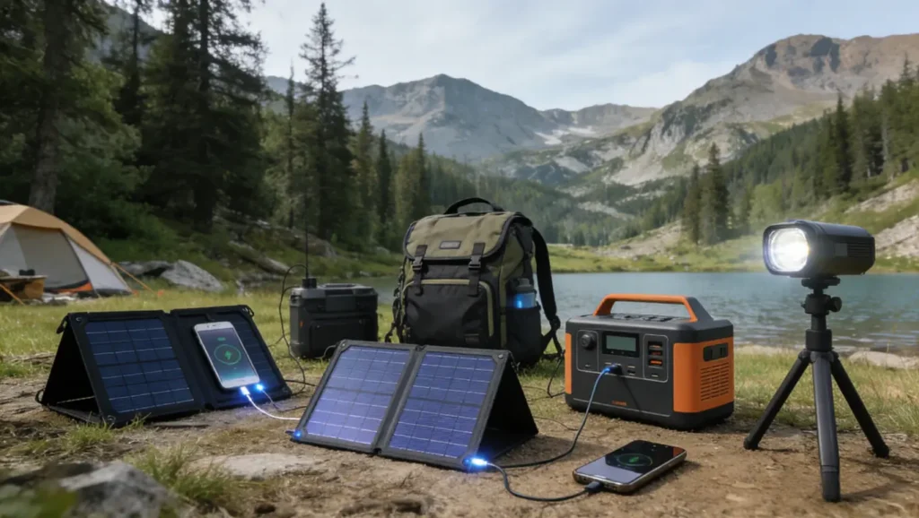 Best portable solar chargers for hikers comparison monocrystalline solar panels on trail