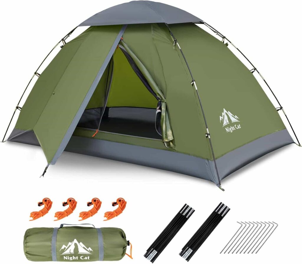 minimalist backpacking tent - Night Cat Upgraded 1–2 Person Tent