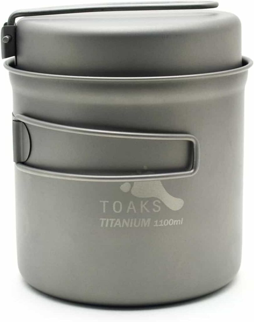 backcountry cookware - TOAKS 1100ml Pot with Pan
