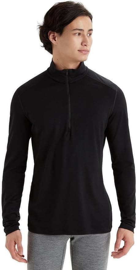 hiking base layer for cold weather - Icebreaker 200 Oasis Long Sleeve Half Zip